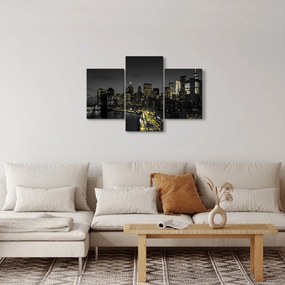 Egy éjszakai metropolisz képe (90x60 cm)
