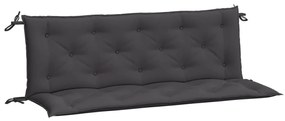 2 db antracit oxford szövet kerti padpárna 150 x 50 x 7 cm