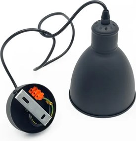 Brilagi - LED függőlámpa kábelen RIDDY 1xE27/60W/230V fekete