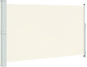 vidaXL krémszínű behúzható oldalsó terasznapellenző 180 x 300 cm