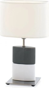ENVY 4099 CHANA szürke-fehér asztali lámpa 1x40W E27 Ø250mm ↕420mm