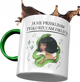 Bögre Zöld Vicces Én Nem Átkozom Ajándék Nyomtatott Fotóval