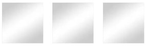 Fali tükör szett 3 db-os 30x30 cm – MSV
