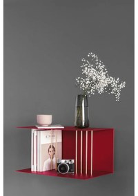 Piros fém fali polc Teaser – UMAGE