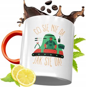 Narancssárga Bögre Építő Szakember Barkácsolónak, fényképes nyomattal