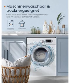 SONGMICS HOME párna, kétoldalas használat, 80 × 80 cm, világos szürke