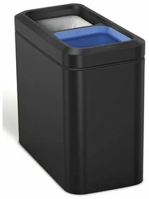 Simplehuman RECYCLER Slim nyitott kosár  20 l, fekete