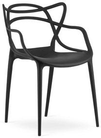 Fekete műanyag szék KATO