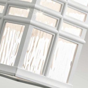 ELSTEAD KLBEACONSQUARESWH BEACON SQUARE Klasszikus Kültéri Fali Lámpa Fehér E27 IP44