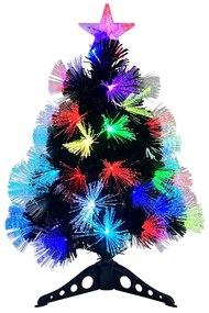 Mű karácsonyfa dekoratív vonós lámpákkal Zöld 64 cm PVC