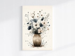 Vászonkép Canvas Grafika Akvarell Dekoráció Virágok Csokor 40x60