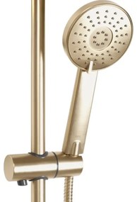 REA-P8413 - BLISS termosztátos zuhanyszett, szálcsiszolt arany