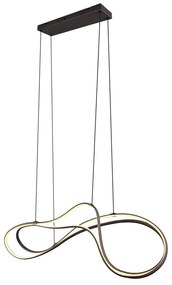 Fekete LED függőlámpa fém búrával Nala – Trio Select