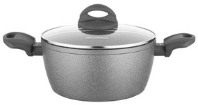 Florina Lava Stone MG fazék fedővel indukciós és gáztűzhelyre, 16 cm, 1,2 l, 16 cm átmérőjű