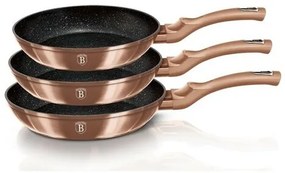 Berlinger Haus Rosegold Metallic Line 3 db-os serpenyő készlet