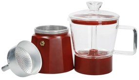 Piros rozsdamentes acél kávéfőző 0,29 l La Cafetiere Verona - Kitchen Craft