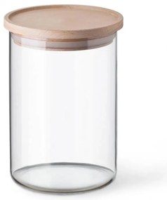 Simax 5152 üvegedény fa fedéllel, 0,8 l