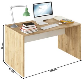 PC asztal Rumia 11 (artisan tölgy + fehér). 1064681
