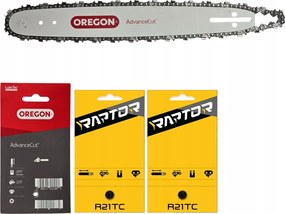 2x Raptor lánc vezetősín Nac Yd 52 33cm .0325" 1,5mm