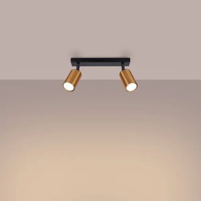 Sollux SL.1375 - Spotlámpa WINX 2xGU10/10W/230V fekete/réz