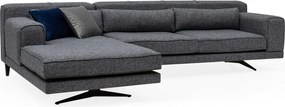 Jivago sötétszürke sarokkanapé, bal oldali - Artie