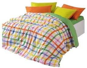 Kétszemélyes négyrészes hosszabbított renforcé pamut ágyneműhuzat lepedővel 200x220 cm Hype – Mijolnir