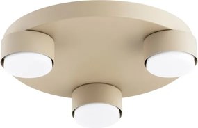 Brilagi-LED RGB, dimmelhető mennyezeti lámpa MONO, 3×GX53/14W, 230V, Wi‑Fi Tuya, átm. 30 cm, bézs