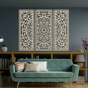 Faldekoráció háromrészes mandala panel | AURELIA