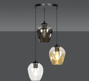 Emibig modern függeszték istar fekete emi682/3prem