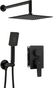 Blur zuhanyszett falsík alatti egységgel, fekete