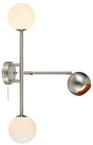 Markslöjd 108256 - Fali lámpa BESIDE 2xG9/20W/230V + 1xGU10/7W/230V króm