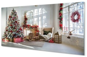 Akrilkép Karácsonyfa díszítés ajándék 120x60 cm