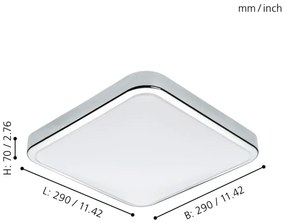 Eglo 96229 - LED Fürdőszobai lámpa MANILVA LED/16W/230V