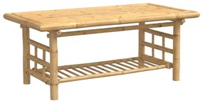 Bambusz dohányzóasztal 110x55x45 cm