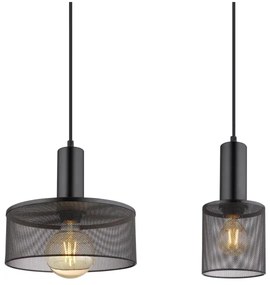 Globo 15648-4H - Csillár zsinóron JEDD 4xE27/60W/230V fekete