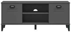 VIKEN antracitszürke szerelt fa cipőtároló pad 106 x 35 x 45 cm
