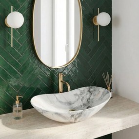 Rea Royal 60 mosdó, 62 x 36 cm, gránit kő utánzat, REA-U8596