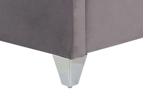 Franciaágy 180 cm LUBECK (ágyráccsal) (szürke). 1007325