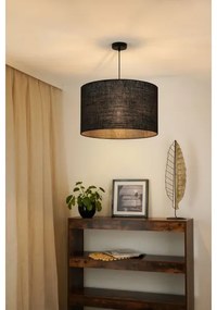 Brilagi - TUBES ROLLER lógó 1xE27/15W/230V, 50 cm, fekete