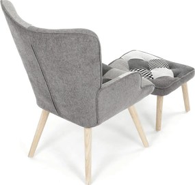 Relaxační křeslo, vícebarevná, látka, AK-305B PWBK2