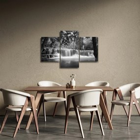 Kép - Fekete-fehér vízesés (90x60 cm)