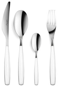 London 24 db-os evőeszköz készlet, fehér nyéllel - Vialli Design