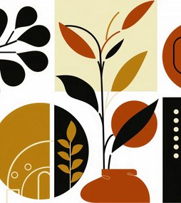 Poszter 68x98cm Botanikus kollázs