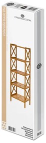 Natúr színű bambusz fürdőszobai polcos állvány 36,5x153 cm – Casa Selección