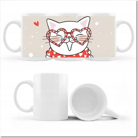 Nyomott mintás bögre Cica Cicák