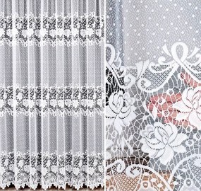 Demetria Jacquard mintás függöny 017480 magasság 250cm, egyenes, virágmintás (méterenként)