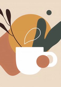 Poszter 70x100cm Reggeli kávé