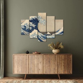 Kép - Katsushika Hokusai, Under the Wave off Kanagawa, reprodukciók (150x105 cm)