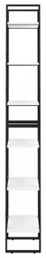 2 db fehér forgácslap tárolópolc 60 x 30 x 210 cm