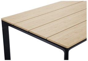 4 db fekete étkezőszék Kai és természetes asztal Thor - Bonami Essentials